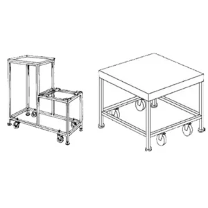 Carrello per piattaforme